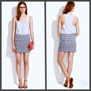 Madewell Blue Bud Mini in Textured Floral Print